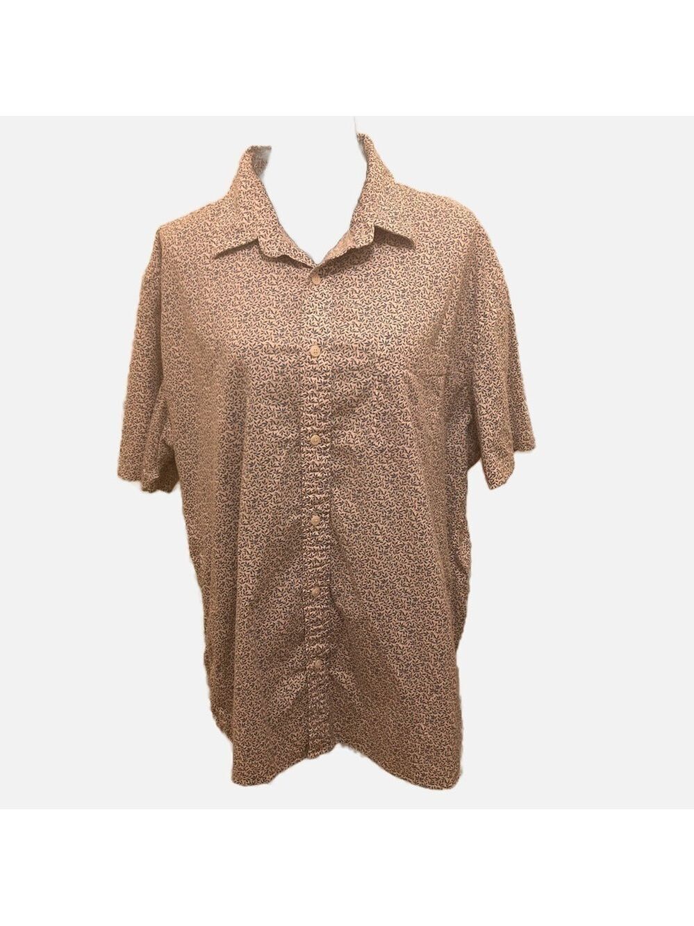 Faherty Men's Short Sleeve Button Down Shirt Summer Resort Beachy Casual 2XL